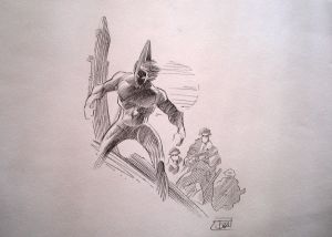 Dessin original de Ciro Tota - illustration, crayon, Photonik - encre, 21cmx29cm Dessin original de Ciro Tota - illustration, crayon, Photonik - encre, 21cmx29cm