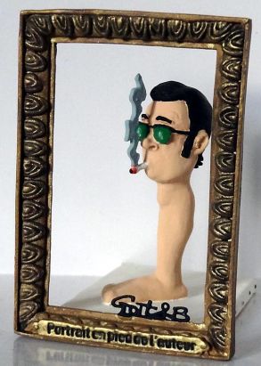 Gotlib portrait en pied de l'auteur (signé)