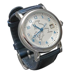 Montre à mouvement automatique Tintin - Inox et cuir bleu