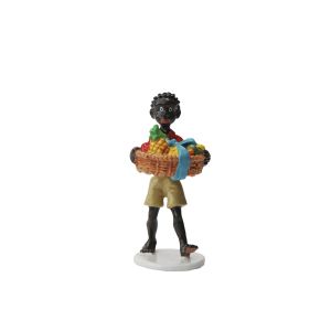 Figurine carte de voeux 1972 - Coco avec le panier de fruits