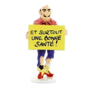 Figurine plomb Tintin - Rastapopoulos - Carte de voeux 1972