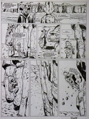 Planche originale Edmond le Cochon ; p°24