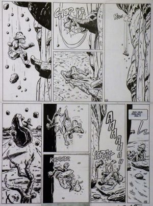 Planche originale Edmond le Cochon ; p° 25b