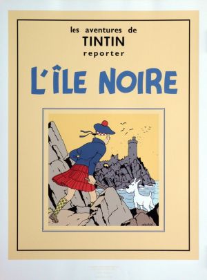 Sérigraphie Tintin L'Ile Noire