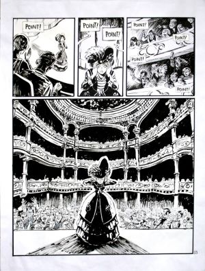 Planche originale Le marin, l'actrice et la croisière jaune tome 1 ; page 3 Planche originale Le marin, l'actrice et la croisière jaune tome 1 ; page 3
