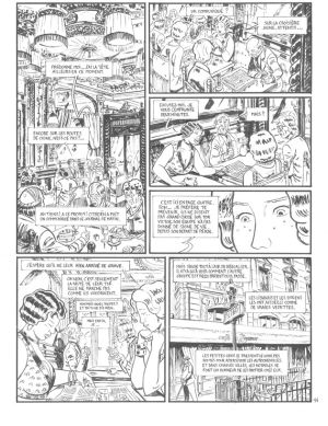 Planche originale Le marin, l'actrice et la croisière jaune tome 2 ; page 14 Planche originale Le marin, l'actrice et la croisière jaune tome 2 ; page 14