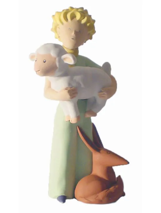 Statue Le Petit Prince - Le Renard Et Le Mouton - Enesco 16cm - Neuve Sous Blister