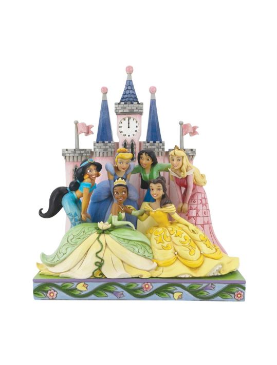 Figurine Les Princesses Posent Devant Le Chateau - Disney Traditions main product photo