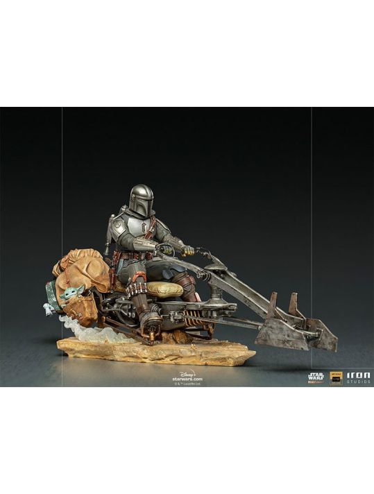 The Mandalorian on Speederbike 1/10 main product photo