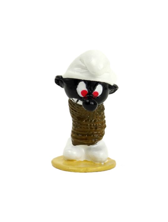 Figurine Schtroumpf Noir ficelé main product photo