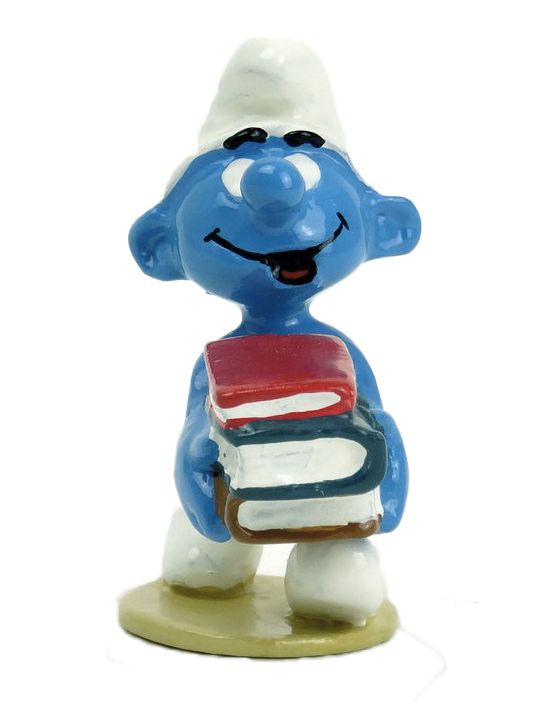 Figurine Schtroumpf Pile de Livres main product photo