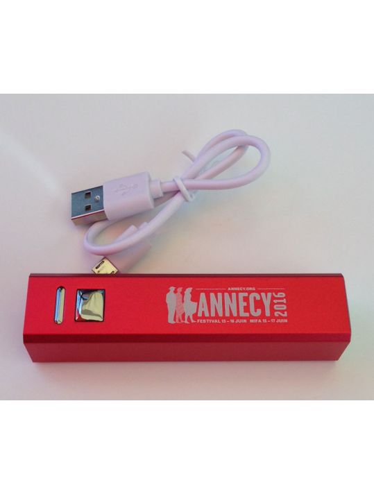 Batterie portable Festival animation Annecy 2016 - rouge main product photo