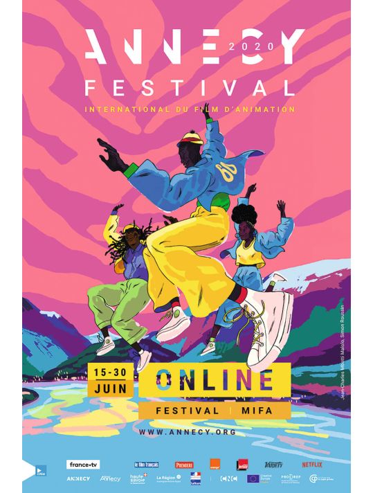 Affiche 80x120 cm (retrait en mag. uniquement) Festival Animation Annecy 2020 main product photo