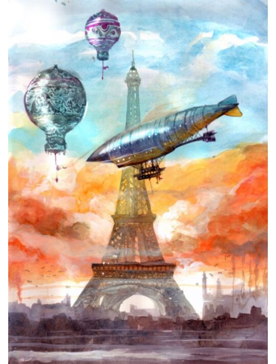 Lithographie La Tour Eiffel main product photo