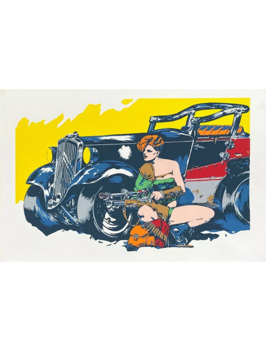 Sérigraphie - Citroën et la BD de Tanino Liberatore main product photo