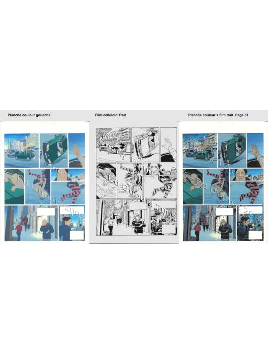 Charly tome 12 - Planche originale couleur trait page 31 main product photo