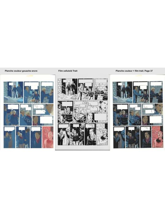 Charly tome 12 - Planche originale couleur trait page 37 main product photo