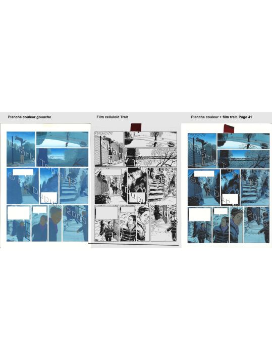 Charly tome 12 - Planche originale couleur trait page 41 main product photo