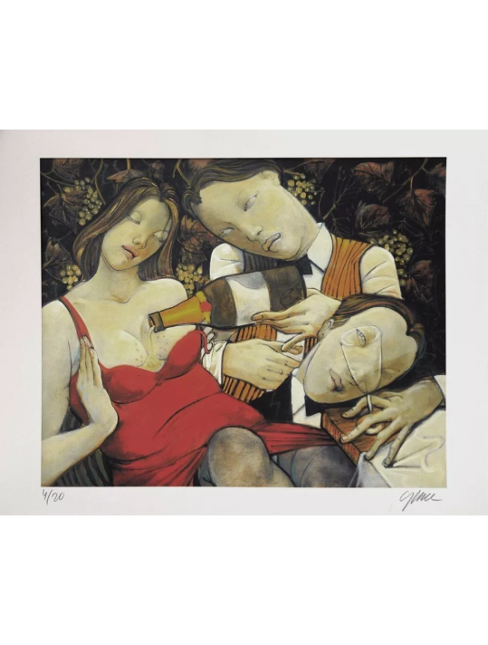 Estampe Champagne Sillon Jean-Pierre Ceytaire main product photo