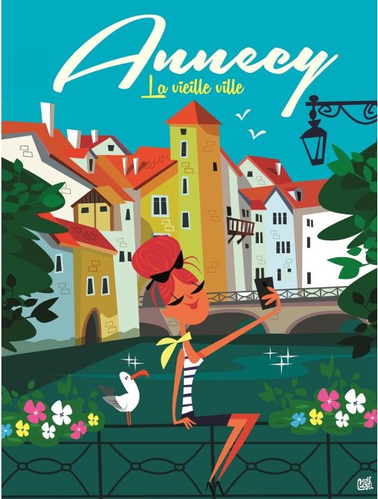 Affiche Annecy - La vieille Ville (18x24 cm) main product photo
