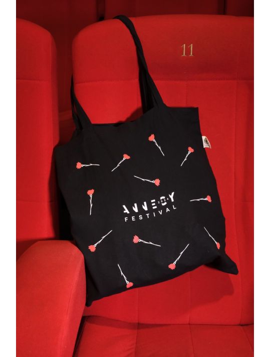 Totebag noir Festival Animation Annecy 2024 main product photo
