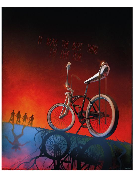 Affiche Banncars - Stranger Things Mike's bike main product photo
