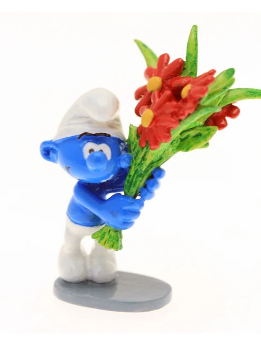 Schtroumpf avec bouquet de fleurs - Pixi main product photo