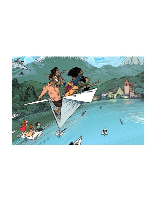 Affiche Natalie Nourigat et Boulet - "Annecy Festival" (n&s) main product photo