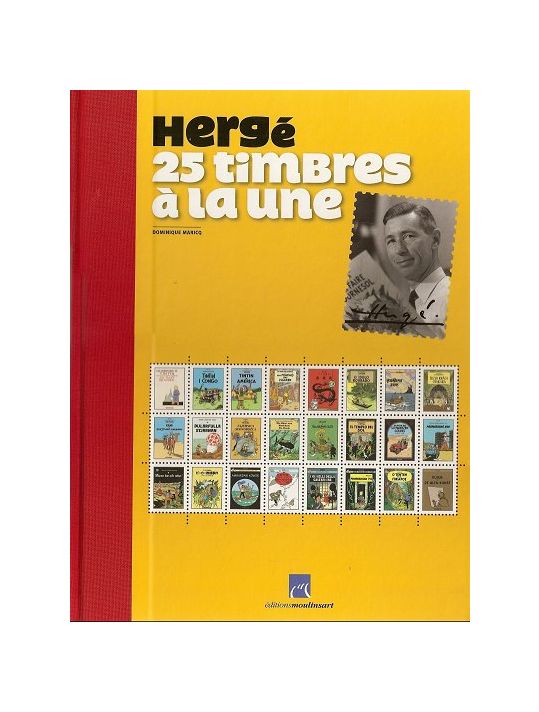 Hergé, 25 timbres à la une (numéroté) main product photo