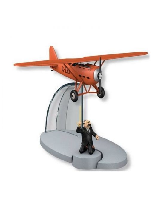 Figurine de collection Tintin L'avion rouge Müller L'île noire main product photo