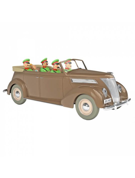 Voiture de collection Tintin - La Ford V8 décapotable marron Nº50 1/24 main product photo