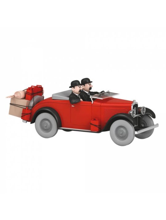 Voiture de collection Tintin - Les Dupondt dans la 201 cabriolet Nº56 1/24 main product photo