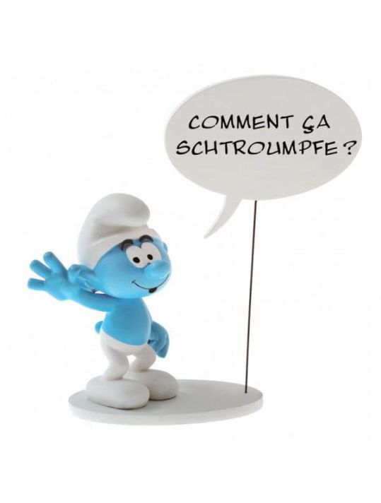 6383 - Figurine Collection Bulles : Comment Ça Schtroumpfe