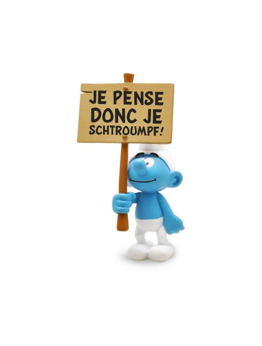 Figurine Schtroumpf pancarte main product photo