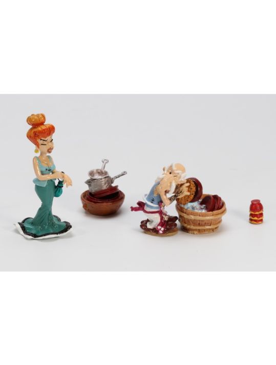 Figurine Astérix - Agecanonix et Madame Agecanonix main product photo