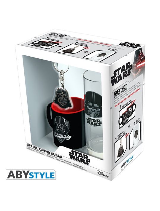 Star Wars coffret : mini mug, verre, porte-clefs main product photo