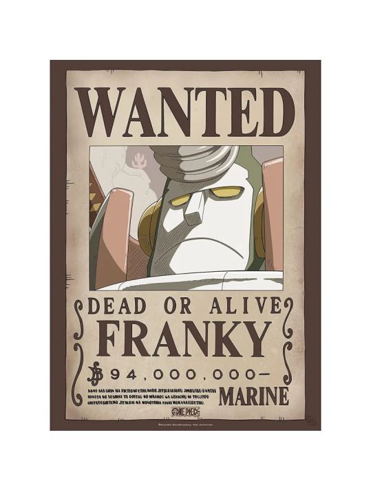 One Piece - poster Wanted Franky main product photo