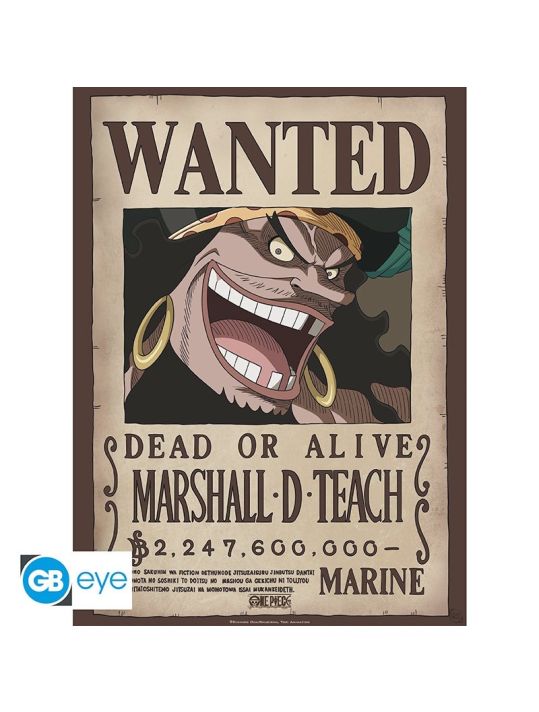 Poster Wanted Barbe-Noire - One Piece main product photo