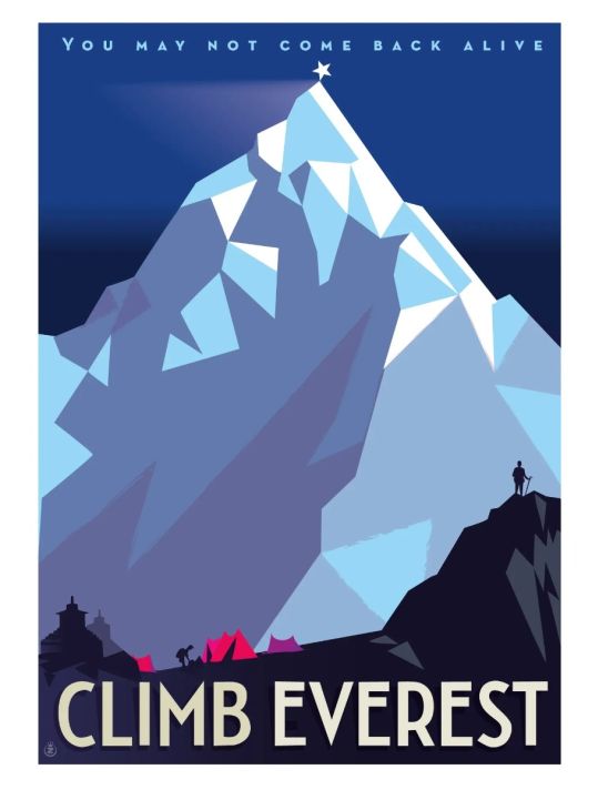 Affiche Climb Everest (30x40 cm) main product photo