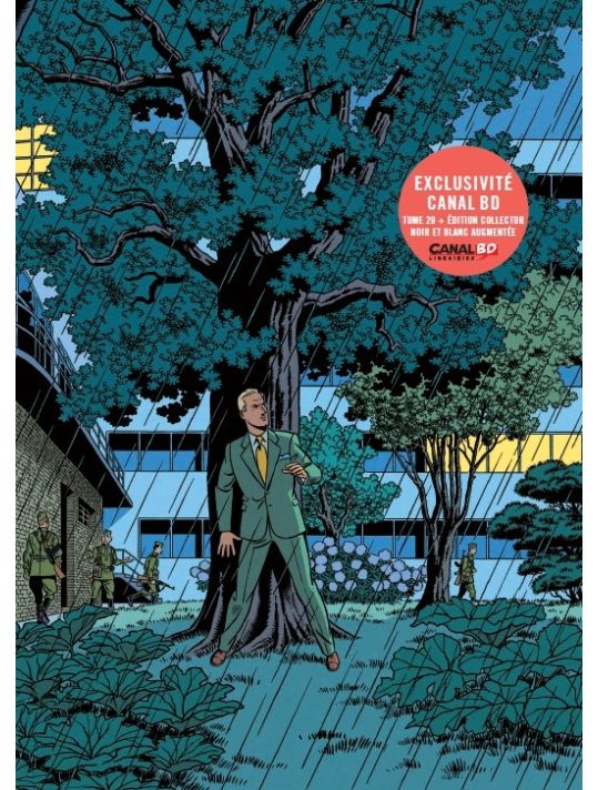 Sculpture Pixi & Jacobs - Scène Blake Et Mortimer 'La Marque Jaune' - Coffret 1994