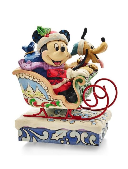 Figurine Mickey et Pluto - Tradition boite à musique main product photo