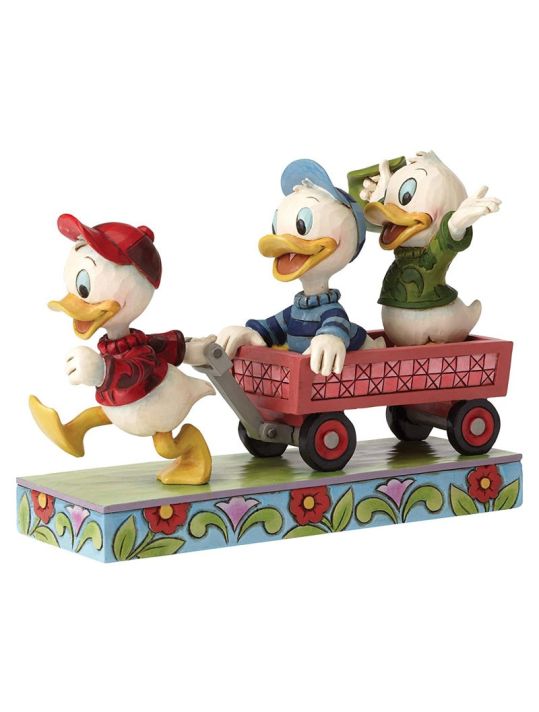 Figurine Riri Fifi et Loulou sur Chariot main product photo