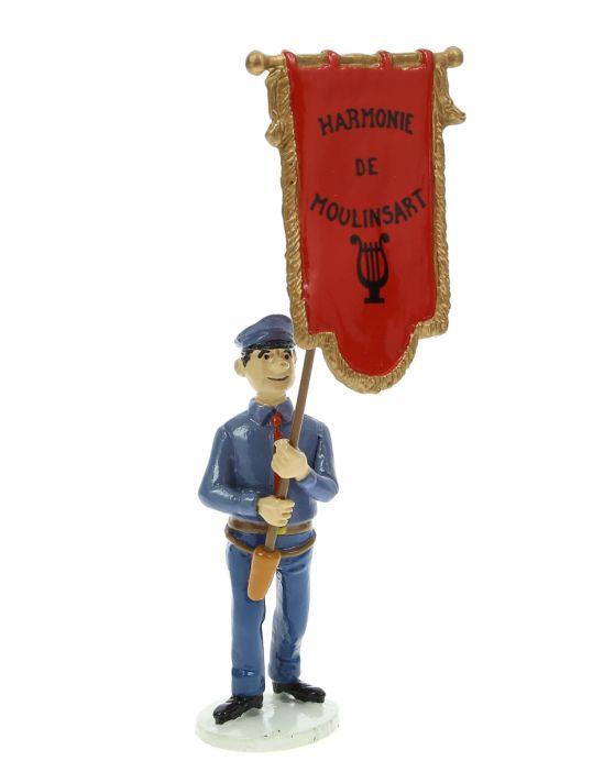 Tintin - Porte-drapeau - Carte de voeux 1972 main product photo