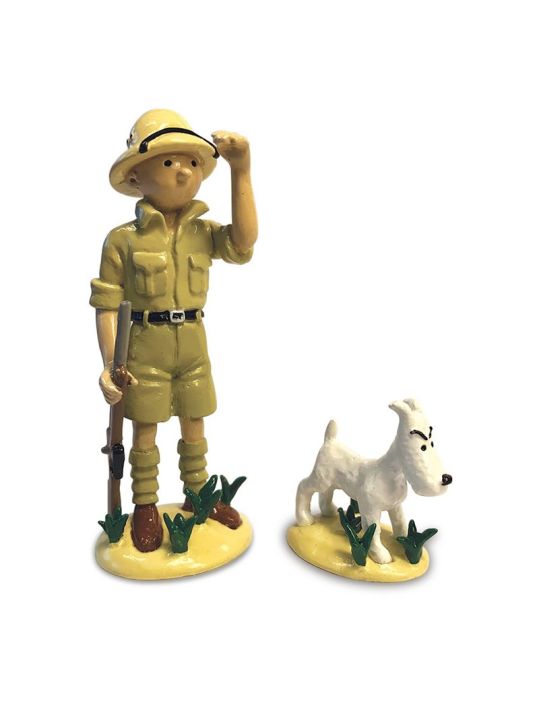 Figurine Tintin et Milou Congo