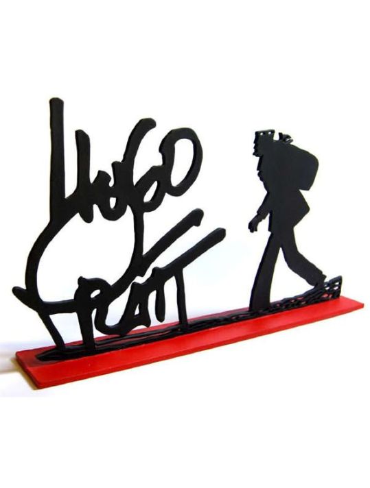 Figurine Silhouette signature Hugo Pratt avec Corto main product photo