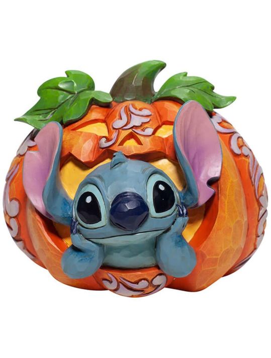 Figurine Stitch - Lanterne citrouille main product photo