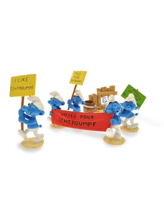 Figurine La Manif des Schtroumpfs main product photo