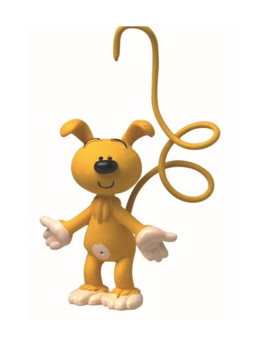 Figurine Bibu bébé marsupilami jaune main product photo