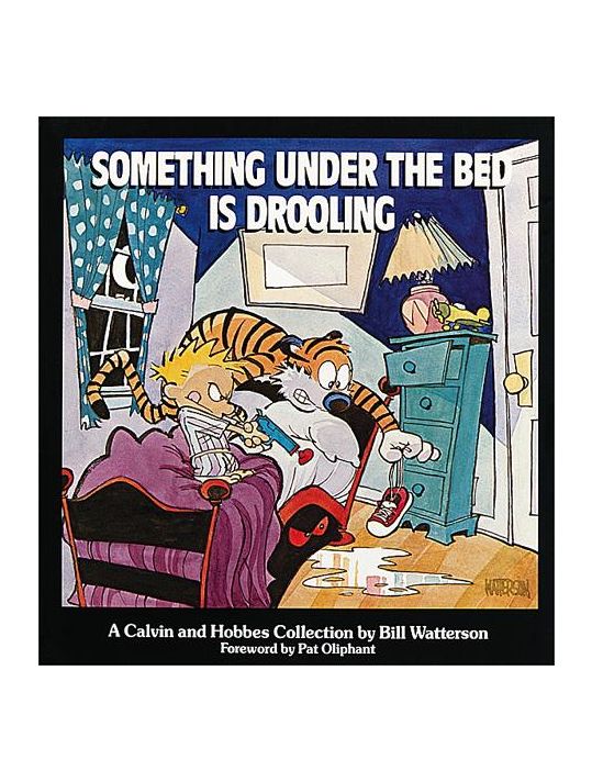 Calvin and Hobbes - Something under the bed is drooling main product photo