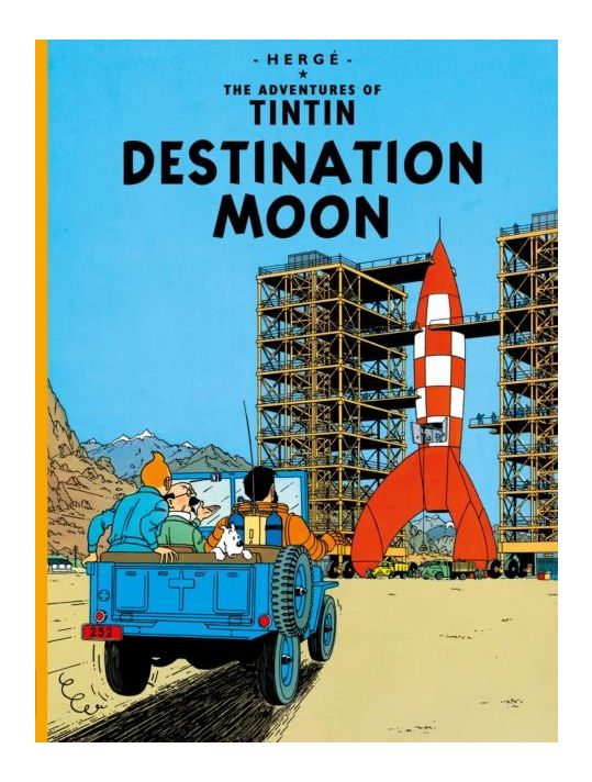 The adventures of Tintin tome 16 - destination moon - tintin en anglais main product photo